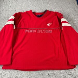 Vintage Detroit Redwings Blueline Men's NHL Fleece Pullover Size 2XL Sweatshirt